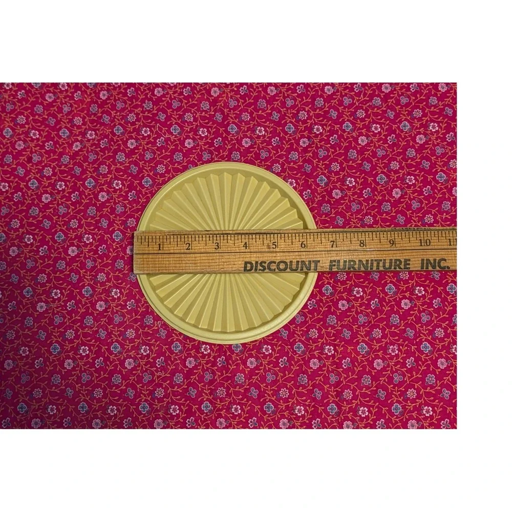 Vintage Tupperware REPLACEMENT LID Servalier Sunburst 808-6 Harvest Gold